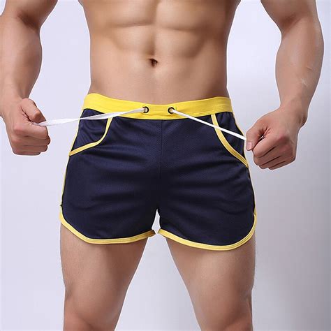 Summer Mens Brand Sport Running Shorts Slimming Men Black Bodybuilding