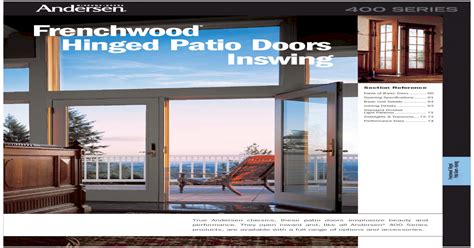 Andersen 400 Series Frenchwood Hinged Patio Door Installation