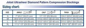 Jobst Ultrasheer Diamond Pattern Knee High Compression 