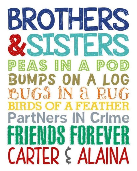 Brother and sister shared room wall decor. Brother and Sister Wall Art. Sibling Wall Art. Kids Room Decor. Bro and Sis Sign. Nursery Decor ...