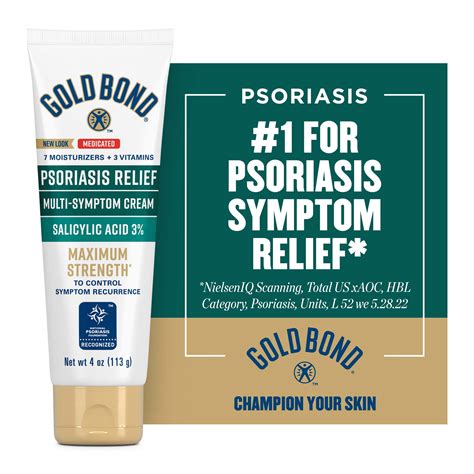 Gold Bond Multi Symptom Psoriasis Relief Cream 4 Oz For Itchy Skin