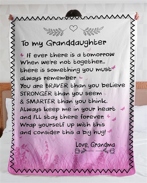 Customized Love Letter To Granddaughter From Grandma Cozy Premium