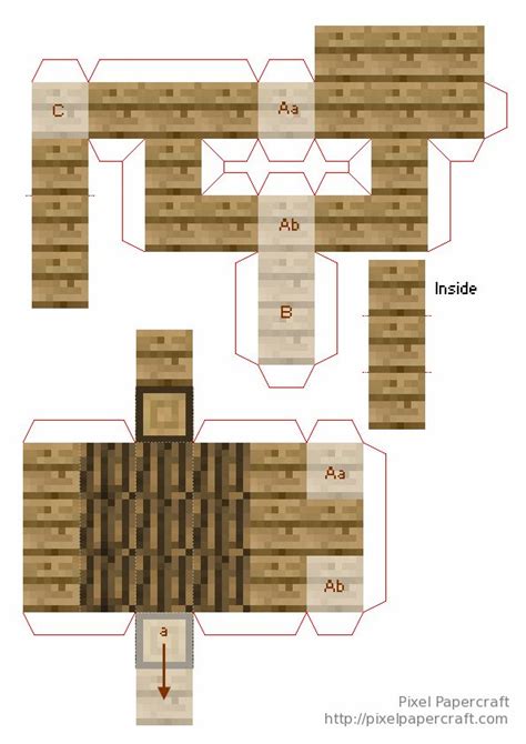 Minecraft crafts papercraft minecraft skin minecraft templates minecraft houses xbox minecraft pixel art minecraft projects minecraft buildings minecraft minecraft play scene: Papercraft Advanced Mini House with Furniture | Minecraft ...