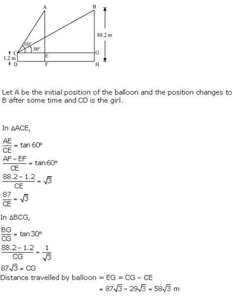 Using trigonometry ratios to find missing sides url. Chapter 9 Some Applications of Trigonometry - NCERT Solutions for Class 10 Mathematics CBSE ...