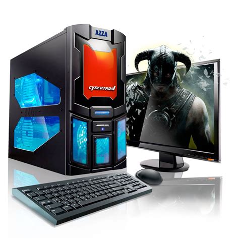 Cybertronpc Spartan Gaming Pc Blackorange Desktop