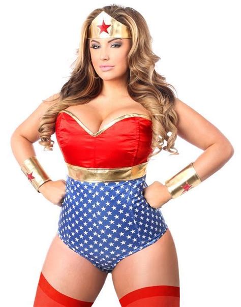 Plus Size Wonder Woman Costume Satin Corset Romper Plus Size Super Hero Costumes Store