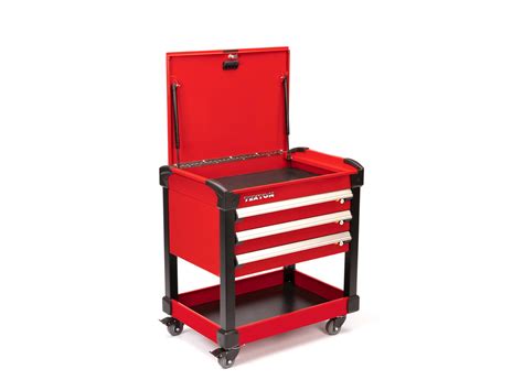 33 Inch 3 Drawer Tool Cart Red Org65205 Tekton