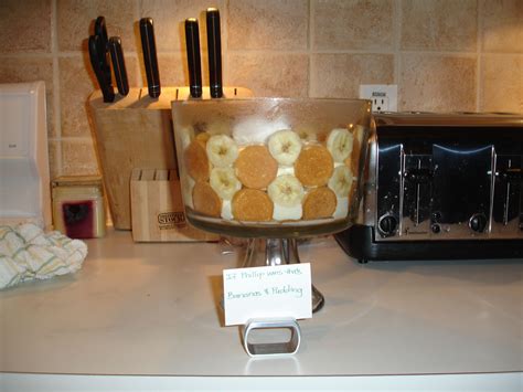 Dinner parties needn't be stuffy and formal. This was dessert..."If Phillip wins that's Bananas and ...