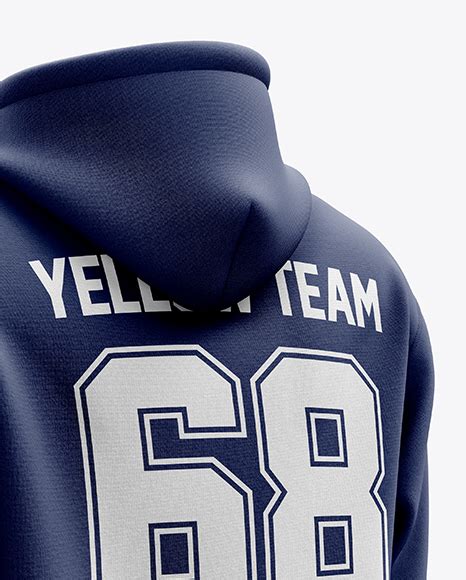 Download Men's Heavyweight Hoodie mockup (Back Half Side View) in ...