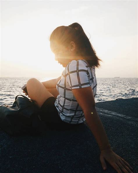 Sista Posing For Sunset Female Portrait Sunset Instagram