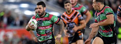 We pay respect to elders past, present and emerging, and extend our respects to all aboriginal and torres strait islander people. South Sydney Rabbitohs stars Braidon Burns and Adam ...