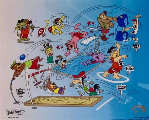 Hanna Barbera Cartoon Olympics Animation Art Sericel Cel