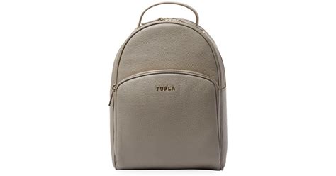 Furla Selena Leather Backpack In Grey Gray Lyst