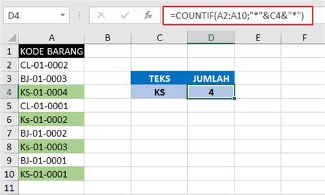 Menghitung Kata Yang Sama Di Excel