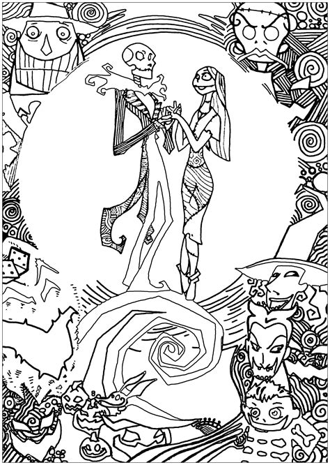 Sally Nightmare Before Christmas Coloring Pages At