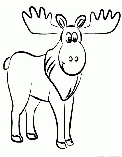 Moose Coloring Pages Part 5