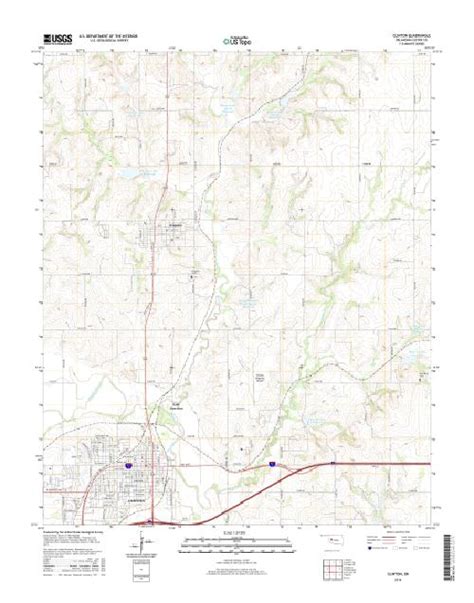 Mytopo Clinton Oklahoma Usgs Quad Topo Map