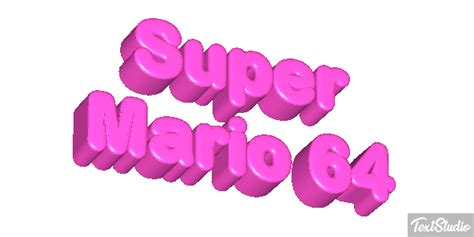 Super Mario 64 Videogame Animated  Logo Designs