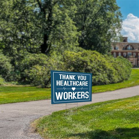 Thank You Healthcare Workers Yard Sign Nurses Yard Sign Etsy