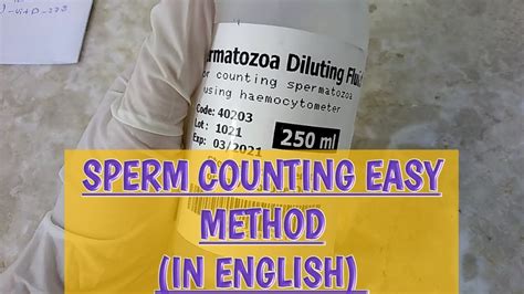 Easy Method To Do Sperm Counting By Hemacytometer Or Neubaur Chamber