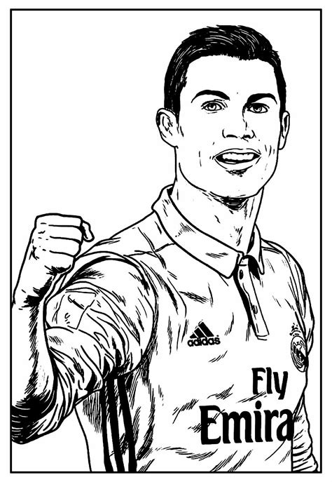 Desenhos De Cristiano Ronaldo Para Colorir Bora Colorir