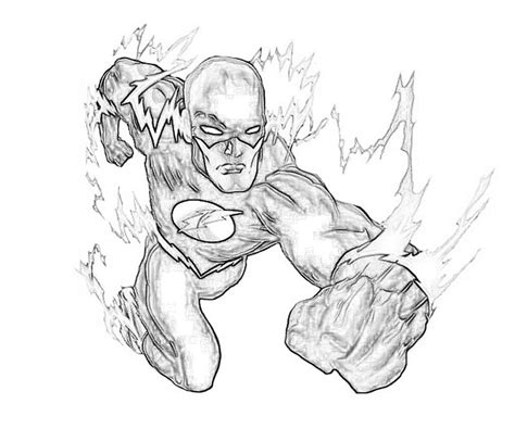 Dibujos de Flash #83350 (Superhéroes) para colorear – Páginas