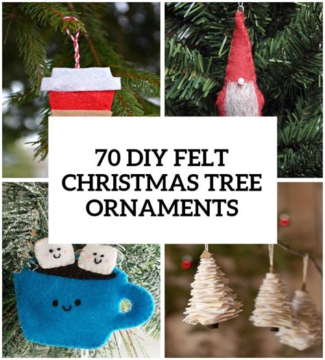 70 diy felt christmas tree ornaments