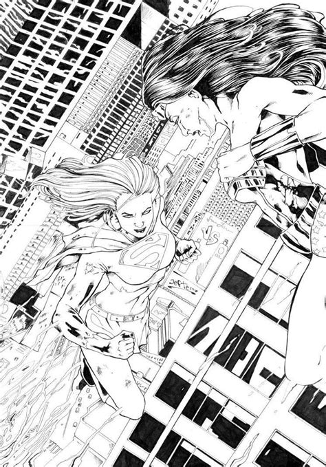 Wonder Woman Vs Supergirl By Jefter By Blackclouds1 On Deviantart