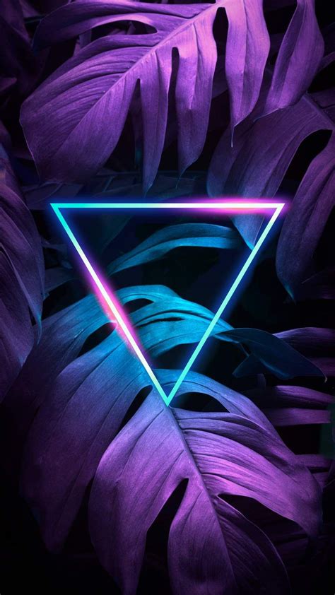 Free Download Neon Triangle Iphone Wallpaper Iphone Wallpaper Photos