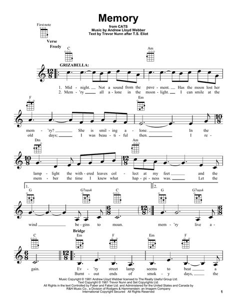 We did not find results for: Memory by Andrew Lloyd Webber - Ukulele - Guitar Instructor