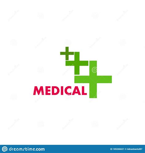 Medical Medicine Plus Symbol Logo Vector Stock Illustration
