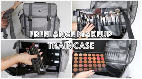 My Freelance Makeup Kit Train Case Essentials And Tips Youtube