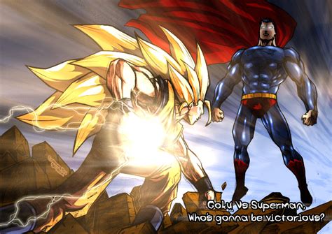 Goku Vs Superman By Mikemaluk By Dalarminus On Deviantart