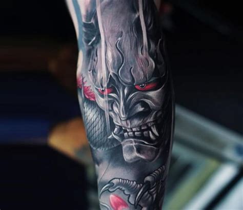 2) hannya mask with serpent. Hannya mask tattoo by Ata Ink | Post 27710