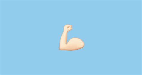 💪🏻 Flexed Biceps Light Skin Tone Emoji On Apple Ios 90