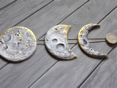 Kids room decoration moon shining phase garland decor chains. Lunar Decor Moon Phases Wall Hanging Moon Phase Garland Moon Wall Hanging Gold Moon Decor ...