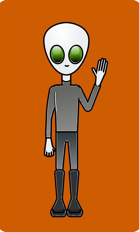 Science Fiction Cartoon Alien Vector Free Psdvectoricons