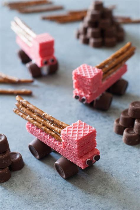 Easy Edible Construction Trucks While These Trucks May Work Hard In