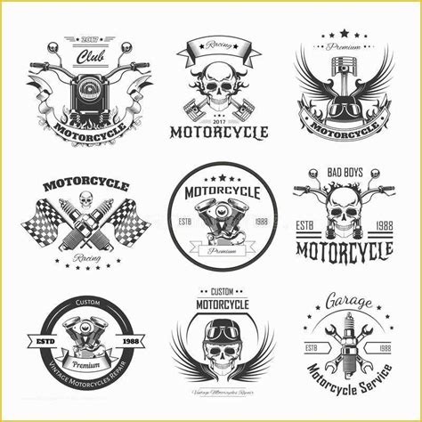 Motorcycle Club Logo Template Free Of Motorcycle Bikers Club Logo