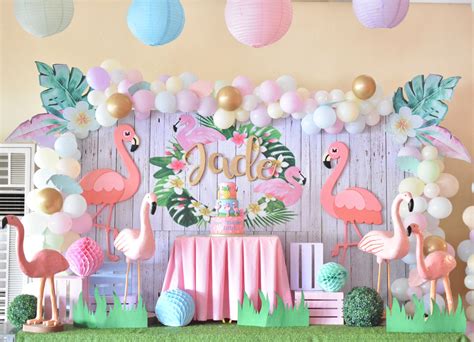 Pastel Flamingo Themed Stage Design Flamingo Themed Party Flamingo Birthday Theme Flamingo
