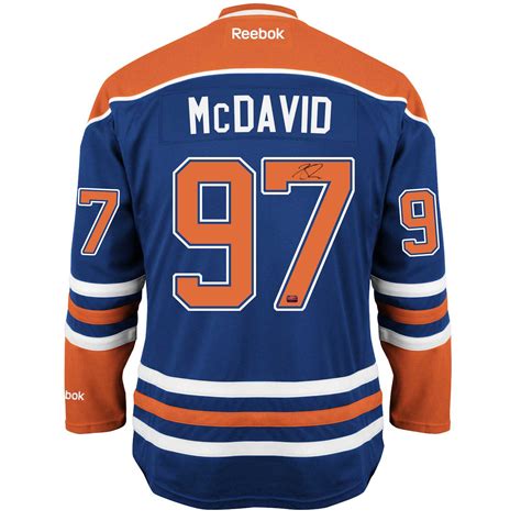The perfect complement to your edmonton oilers wardrobe, this jersey is sure to turn heads. Connor McDavid Signed Jersey - Blue