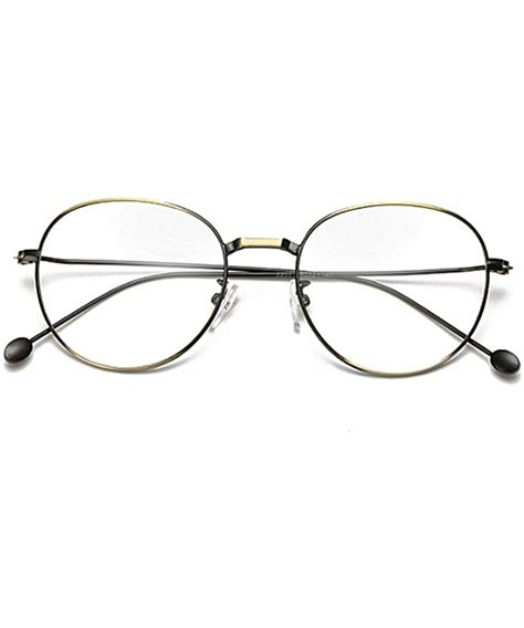 man woman nearsighted glasses retro myopia round metal glasses frame bronze cx18g3ldhk9
