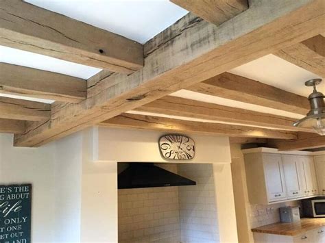White Oak Ceiling Beams Faux Wood Structural Air Dried Grade