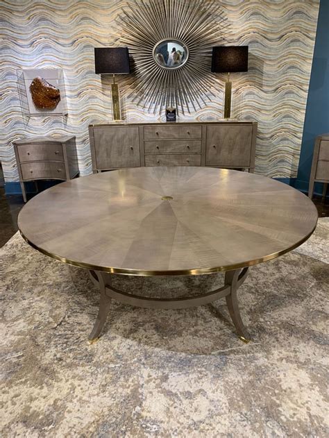 Modern History Gray Sycamore 72 Round Dining Table Dining Table