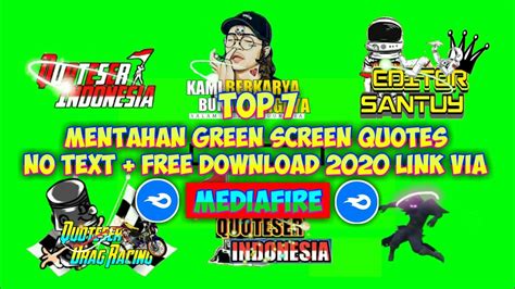 Mentahan Green Screen Quotes No Text Free Download 2020 Youtube