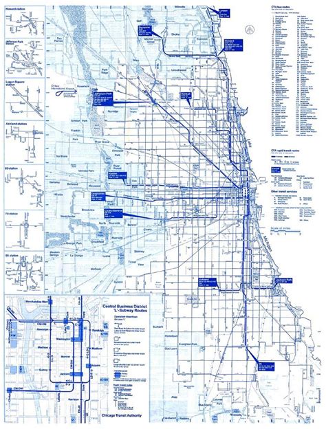 Cta Bus Map Cta Bus Route Map United States Of America