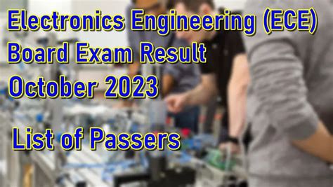 Ece Board Exam Result October 2023 List Of Passers Philnews