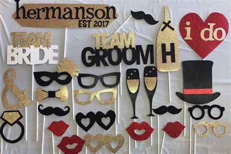 Wedding Photo Booth Props Etsy