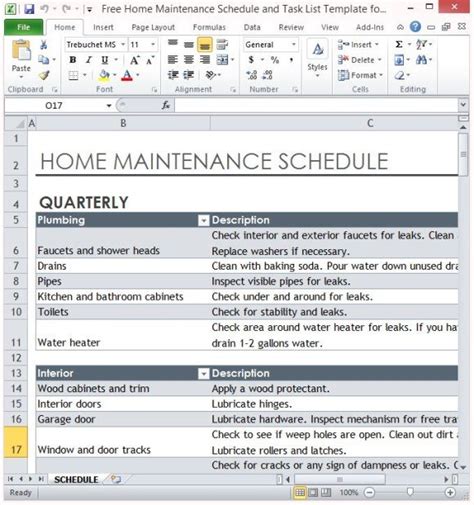 For example, if you only want to affect positive numbers and text, you can enter a number. Free Home Maintenance Schedule And Task List Template For ...