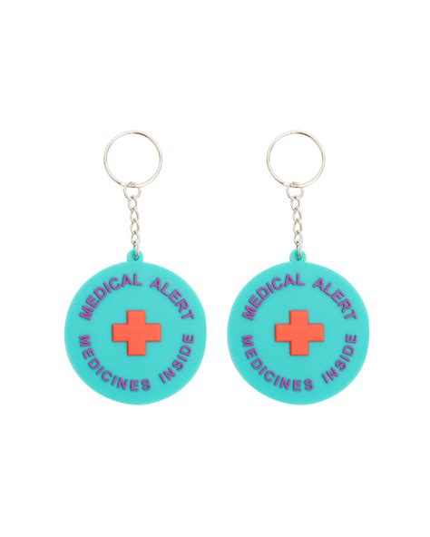 Medical Alert Keychain Twin Pack Allergy Lifestyle